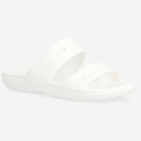 Crocs | Mens Size 12 Classic Two Strap Slide Sandals In True White main image 4